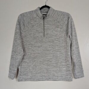 Greg Norman Mens XL 1/4 Zip Pullover Gray Heather Performance Golf Sweatshirt‎